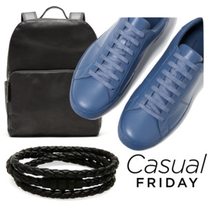Friday dressing, casual wear, menswear, shoes, bag pack, trends