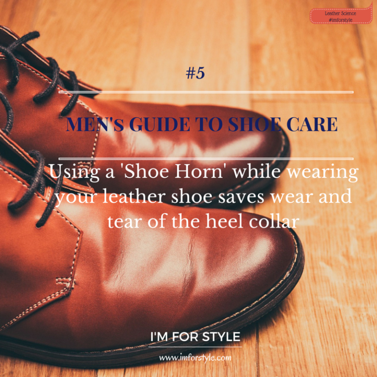 Science behind the Art of [Shoe Care] I'M FOR STYLE